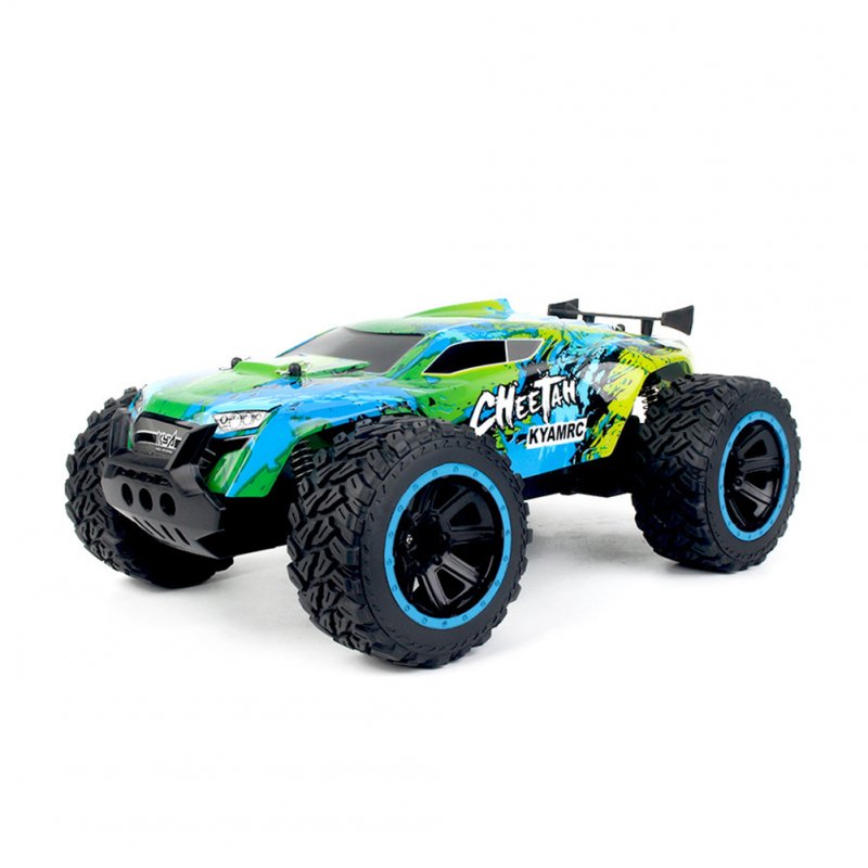 1:14 Remote Control Car Rechargeable Big-foot Climbing Off-road Racing Car Model Toy Green