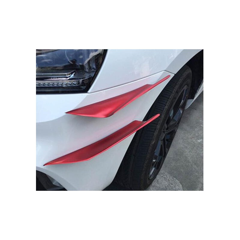 4Pcs Car Front Bumper Canard Lip Splitter Fin Body Spoiler Universal Modified Decoration  