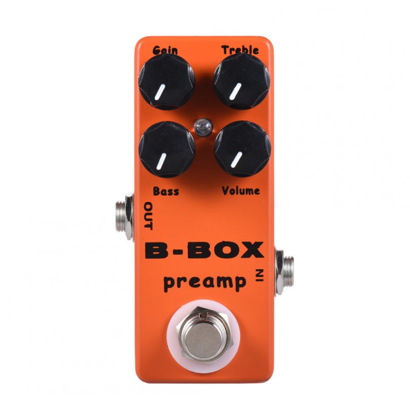 MOSKY B-Box Electric Guitar Preamp Overdrive Guitar Effect Pedal with Analog Signal Path True Bypass 