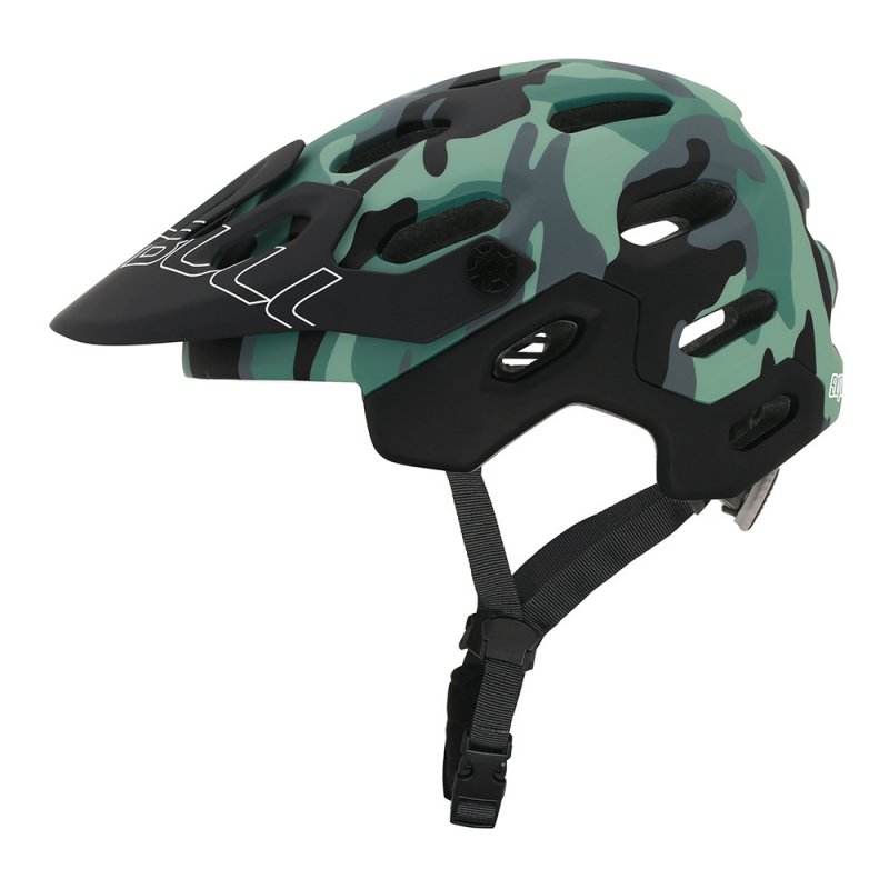 crash helmet MTB Road Cycling Helmet Ultralight Breathable Bike Riding Helmet Head Adjustable Visor Helmet Camouflage_L (58-62CM)