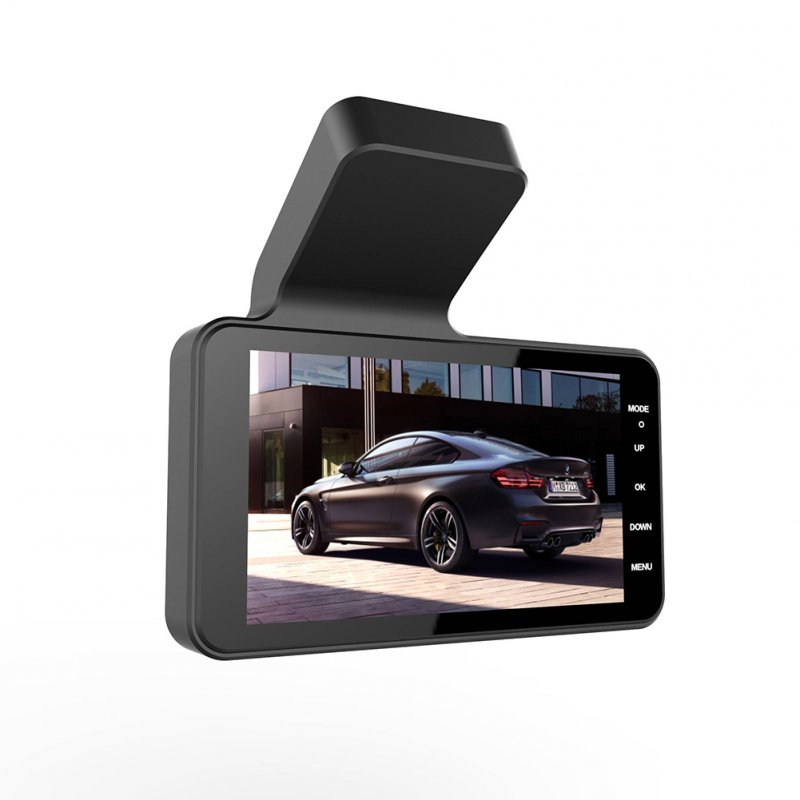 4-inch Large Screen Driving Recorder Hd 1080p Front And Rear Dual Recording Reversing Camera Dual Lens Vehicle Dash Cam 