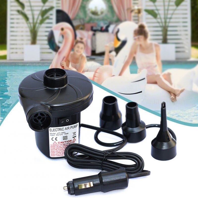 Electric Air Pump Portable Quick-Fill Air Pump With 3 Nozzles Perfect Inflator/Deflator Pumps For Inflatable Cushions 