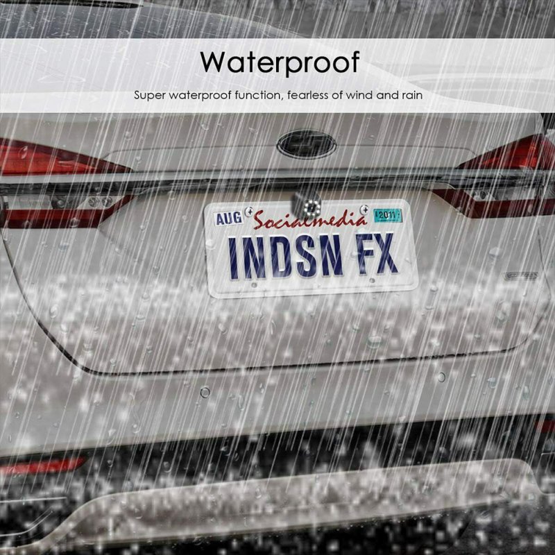 170 Degree Car  Rear  View  Camera Waterproof Ip68 Rain-proof Super Night Vision Reverse Cam Kit Suitable For Cars Trucks Suvs 