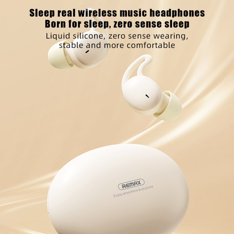 Remax True Wireless Music Headphones Bluetooth 5.3 Low Latency Gaming Headset Mini Sleep Earplugs 