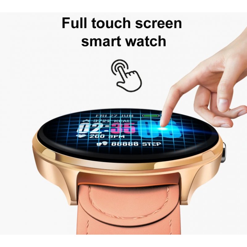 Original LEMFO V12 Full Touch Smart Watch Waterproof Heart Rate Monitoring Blood Pressure Smart Wristband 