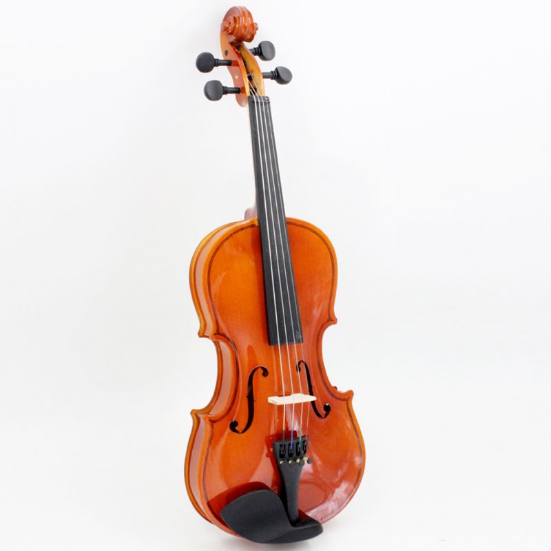 Basswood Violin with Bow Vase For Beginners Practice Students Kids Christmas Gifts 1/8