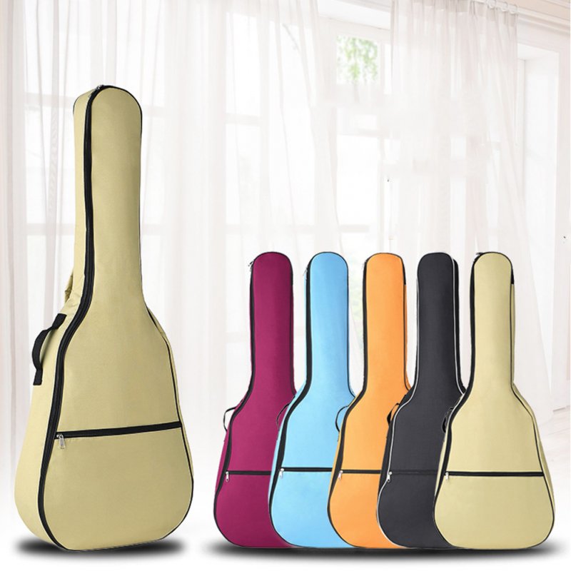 Portable Double Straps Acoustic Guitar Soft Carry Case Gig Bag  