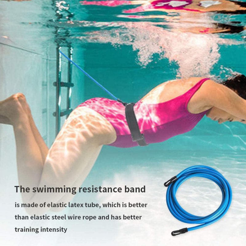 Swim Training Belt Swim Bungee Cords Resistance Bands Swimming Harness Static Swimming Belt For Training Fitness Accessories 