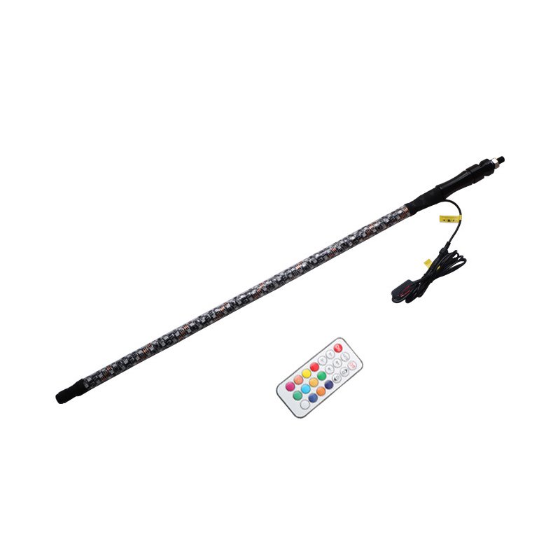 3FT DC12V  RGB Waterproof Bendable Wireless Remote Control Super Bright LED Flagpole Lamp Light 