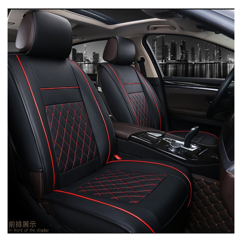 Universal All Car Leather Support Pad Car Seat Covers Cushion Accessories 