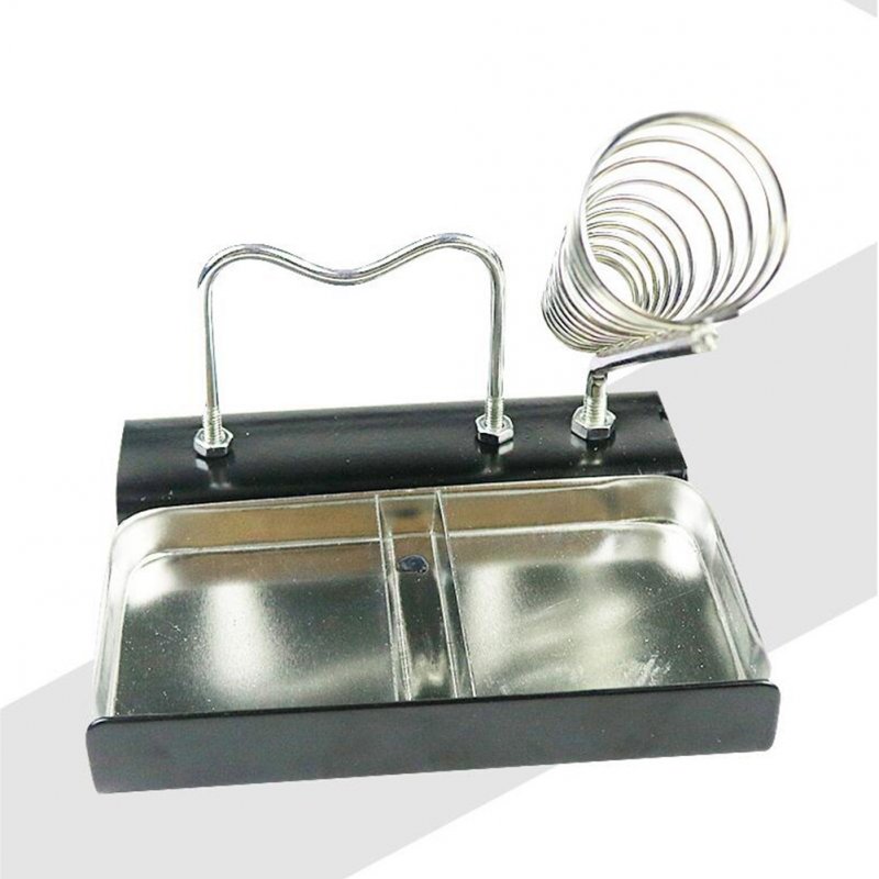 Soldering Iron Holder Stand Metal Double Seat Square Station