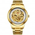 Men Mechanical Watch Dragon Style - Gold