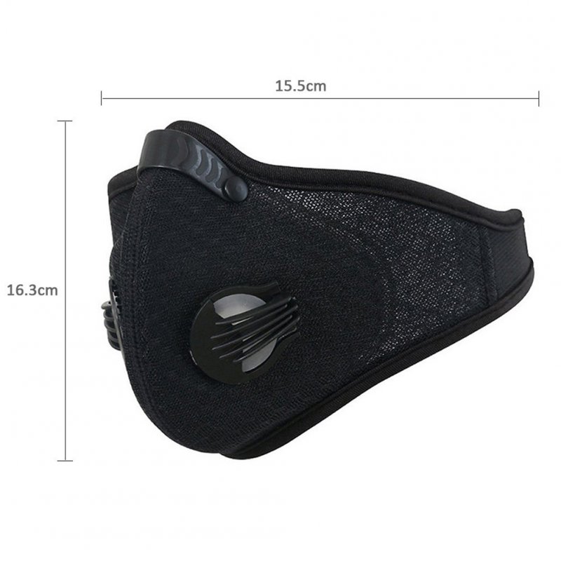 Breathable Mesh Bicycle Mask Dust Smog Windproof Protective Nylon Mesh Bike MTB Cycling Half Face Mask black_One size