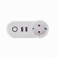 Wifi Smart Socket with USB Outlet - EU Plug