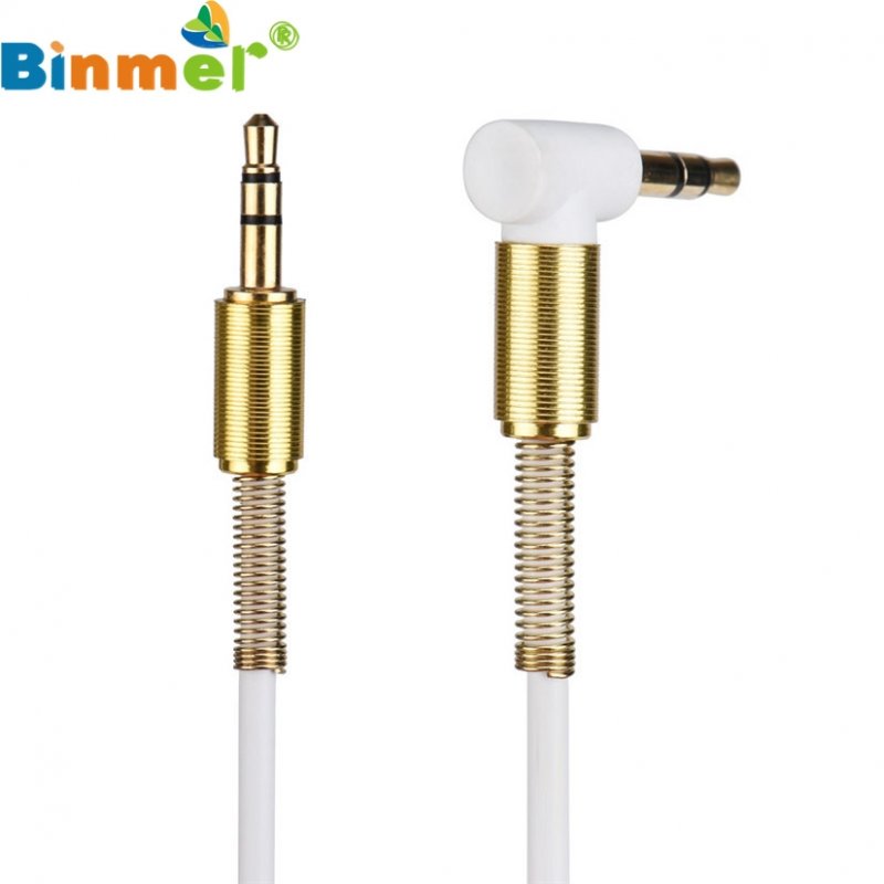 3.5mm Jack Audio Cable TPE Male to Male 90° Aux Cable 1m/3.28 inch 