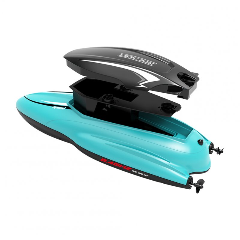 B9 Summer Remote Control Boat Water Toy Racing Rowing Double Propeller Electric High-speed Speedboat Blue