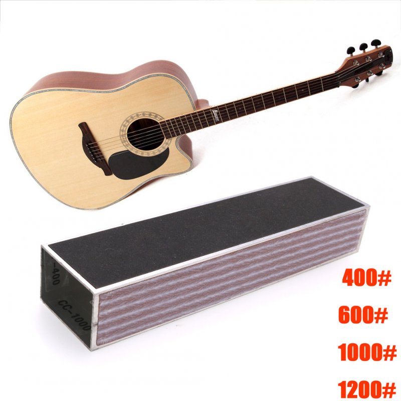 Guitar Fret Sanding Leveler Beam Bass Leveling Bar Luthier Polishing Tool with Sandpaper Board Guitarra Protector 