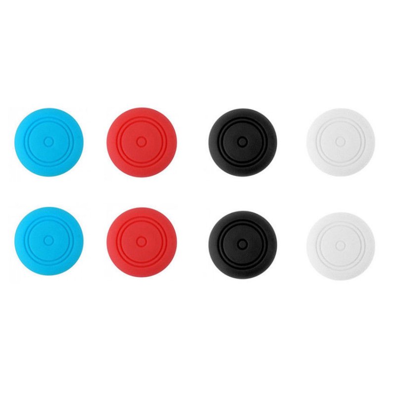 6 Pcs Silicone Thumbstick Thumb Stick Grip Caps Cover for Nintend Switch Joy-Con Controller 