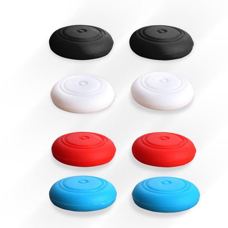 6 Pcs Silicone Thumbstick Thumb Stick Grip Caps Cover for Nintend Switch Joy-Con Controller 