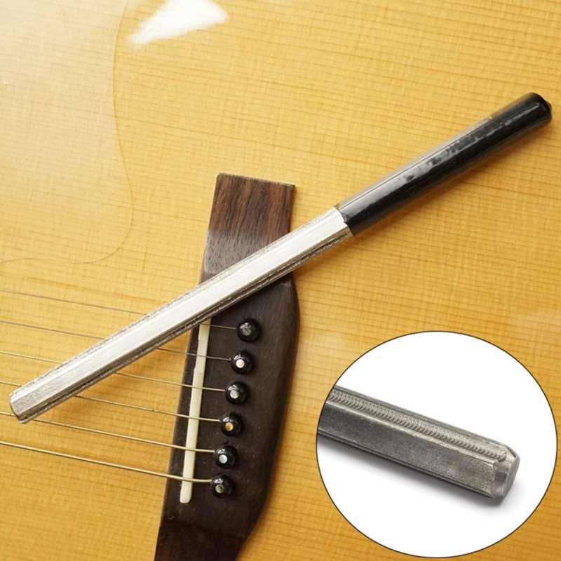 Guitar Fret Crowning File Dressing File with 3 Size Edges Professional Luthier Tools Stringed