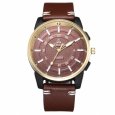 Men Business Quartz Watch - Brown
