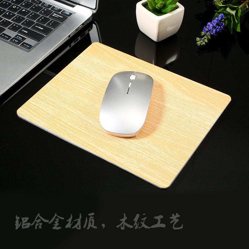 Aluminum Alloy Mouse Pad with Non-Slip Rubber Bottom Gaming Mouse Mat 