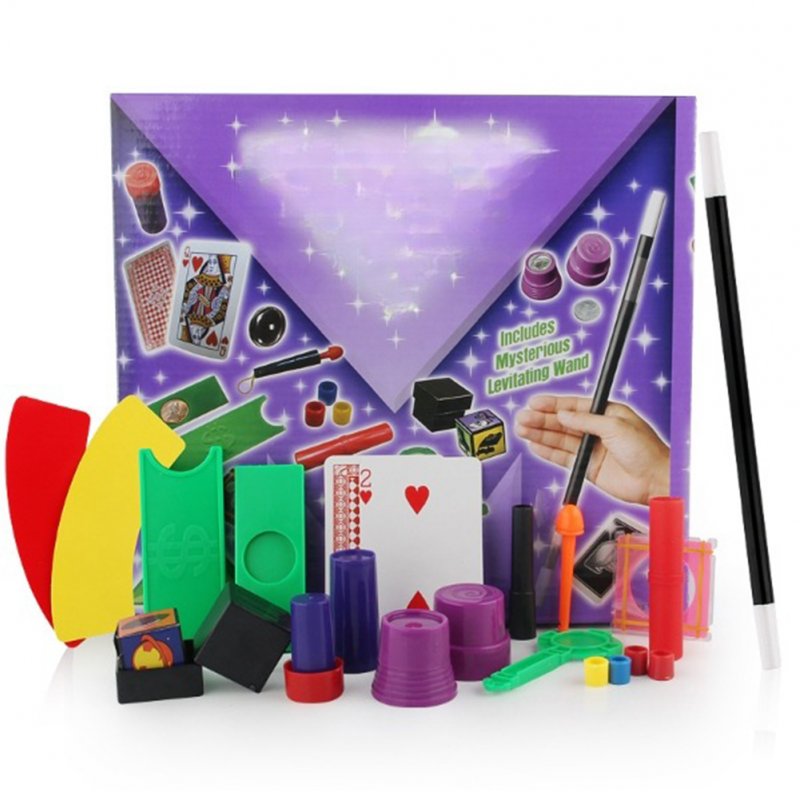 Magic Props Set For Children Close-range Stage Magic Performing Props Tricks Toys Kit For Birthday Gifts 