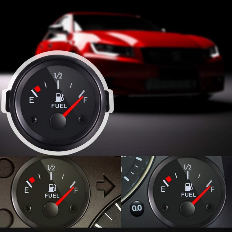 12v 52mm Universal Aluminum Car  Fuel  Gauge Fuel Level Gauge Meter High Sensitivity Upgrade Modification Accessories Parts 