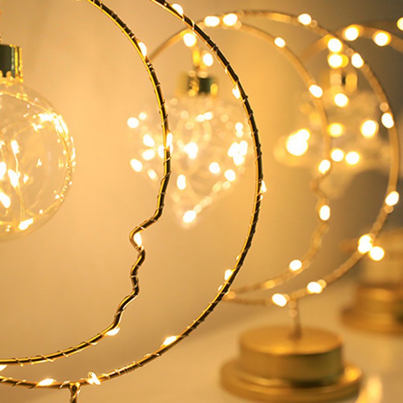 Moon Love Stars Decorative Lamp Energy Saving Night Light Desk Lamp Birthday Gift for Home Decorations love