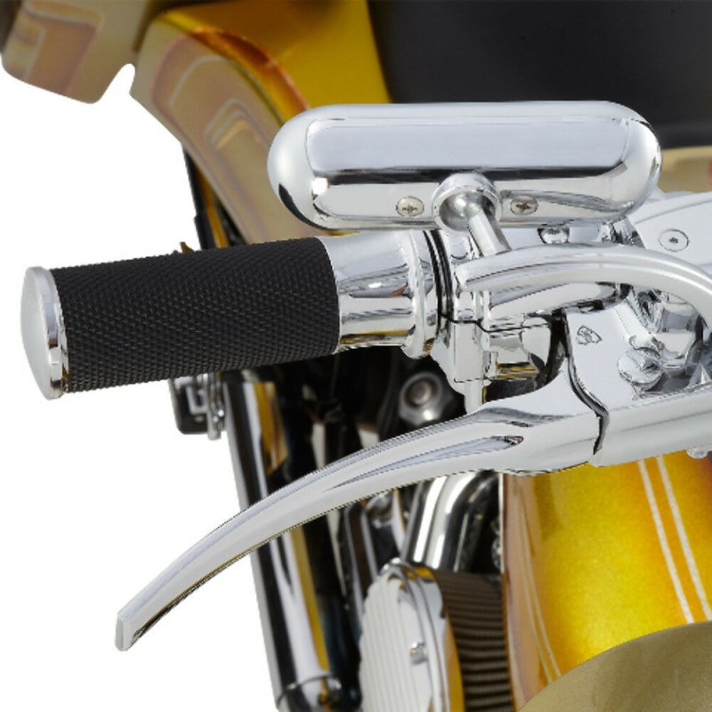 Motorcycle Mini Oval Rearview Mirror for  Sportster Dyna Softail Arlen Ness 