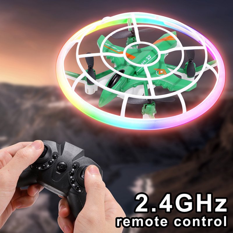 Mini RC Drone with LED Light 2.4g 360 Degree Rotation Headless Mode Fixed Altitude Remote Control Quadcopter 