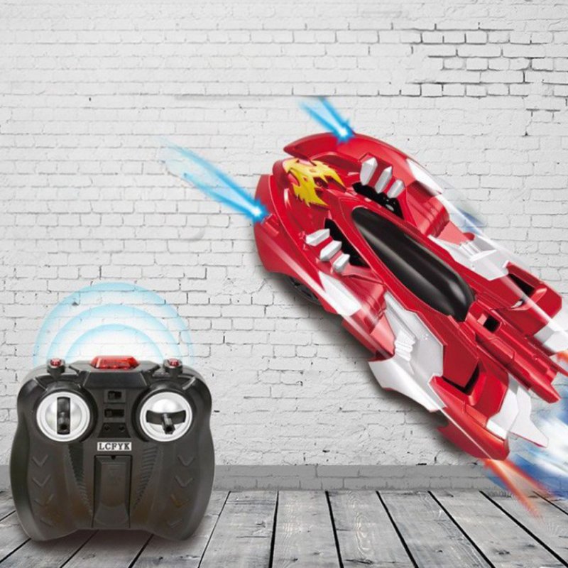 Remote Control Wall Climbing Car 360 Degree Rotation Electric Stunt Vehicle With Light For Boys Girls Christmas New Years Gifts 