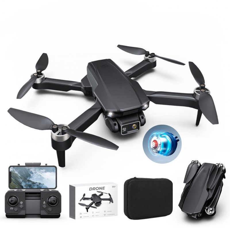 Mini RC Drone with Dual Camera Aerial Photography Brushless Motor Foldable RC Quadcopter B 3 Batteries