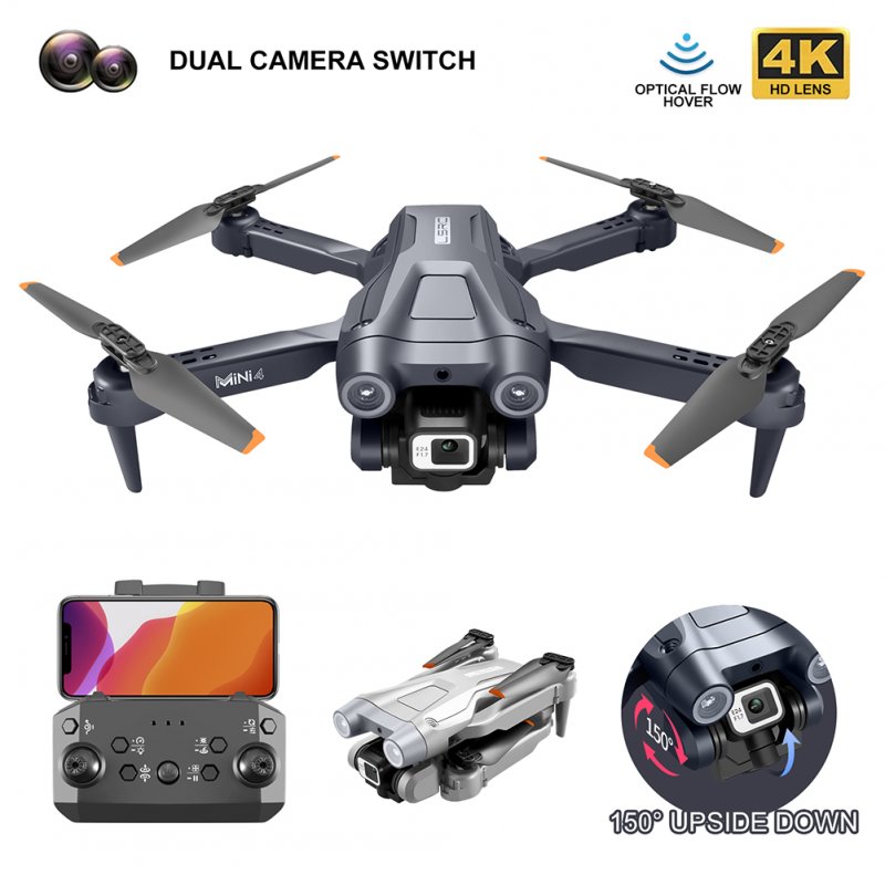 Mini 4 RC Drone with Cam 4k HD Foldable Mini Drone Wifi Optical Flow Positioning Obstacles Advoidance 