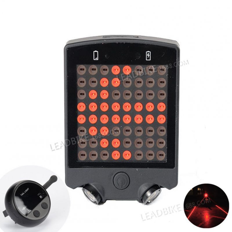 Led Bike Safety Warning Turn Signals Light Usb Rechargeable Wireless Remote Control Bicycle Rear Tail Lamp 