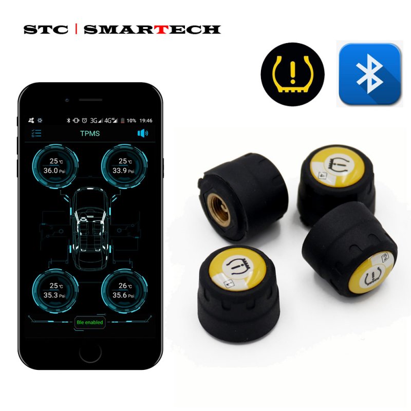 Bluetooth 4.0 Universal External Tyre Pressure Sensor Support iOS Android Phone Tire Pressure Sensor  External