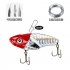 fishing lure 10 20g 3D Eyes Metal Vib Blade Lure Sinking Vibration Baits Artificial Vibe for Bass Pike Perch Fishing Red head silver  colorful 10g