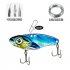 fishing lure 10 20g 3D Eyes Metal Vib Blade Lure Sinking Vibration Baits Artificial Vibe for Bass Pike Perch Fishing Green pattern 10g