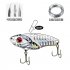 fishing lure 10 20g 3D Eyes Metal Vib Blade Lure Sinking Vibration Baits Artificial Vibe for Bass Pike Perch Fishing Red head silver  colorful 20g