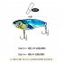 fishing lure 10 20g 3D Eyes Metal Vib Blade Lure Sinking Vibration Baits Artificial Vibe for Bass Pike Perch Fishing Green pattern 20g