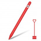 for Apple Pencil 1 Tablet Touch Stylus Pen Protective Cover Portable Soft Silicone Pencil Cap red