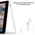 for Apple Pencil 1 Tablet Touch Stylus Pen Protective Cover Portable Soft Silicone Pencil Cap white