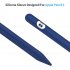 for Apple Pencil 1 Tablet Touch Stylus Pen Protective Cover Portable Soft Silicone Pencil Cap Navy blue