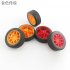 for F17665 6 JMT 30mm Red   Yellow Rubber Fine Texture Wheel Small Wheel DIY Toy Accessory for Car
