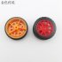 for F17665 6 JMT 30mm Red   Yellow Rubber Fine Texture Wheel Small Wheel DIY Toy Accessory for Car