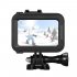 for GoPro HERO8 Black Standard Border ABS Plastic Frame Mount Protective Case with Base Buckle Long Screw black