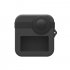for GoPro Max Dual Lens Caps Body Silicone Anti slip Anti fall Waterproof Protective Case black