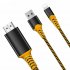 for HDMI Cable Screen AV To TV 1080P USB Charger for iPhone Audio Video Adaptor  Orange