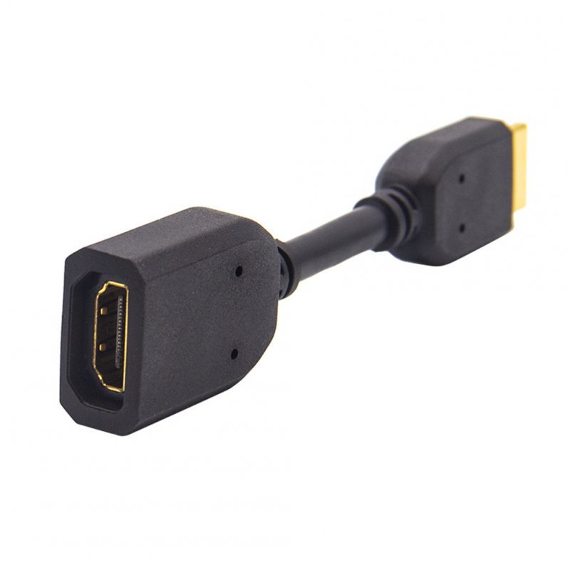 for HDMI Extension Cable Male to Female Converter Gold-plated Digital Cable 10cm black