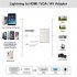for HDMI VGA AV Adapter 4K Video Audio Conventor for iPhone iPad iPod to HDTV Projector Monitor Silver